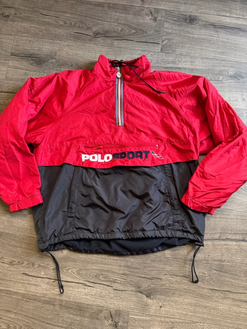 POLO SPORT PULLOVER ZIP JACKET LARGE ralph lauren Lightweight Windbreaker